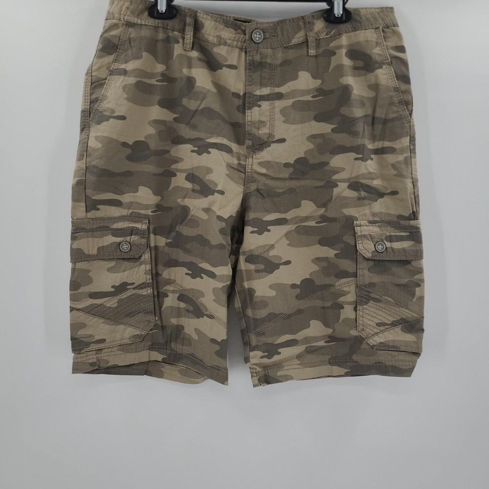 Buckle Black Mens Standard Fit‎ Cargo Shorts Size 36
